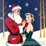 Greetings From Santa: Wishing You A Season Filled With Love And Happiness. Portrait Ai Art