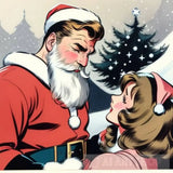 Greetings From Santa: Wishing You A Season Filled With Love And Happiness. Portrait Ai Art