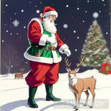 Greetings From Santa: Wishing You A Season Filled With Love And Happiness. Portrait Ai Art