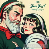 Greetings From Santa: Wishing You A Season Filled With Love And Happiness. Portrait Ai Art