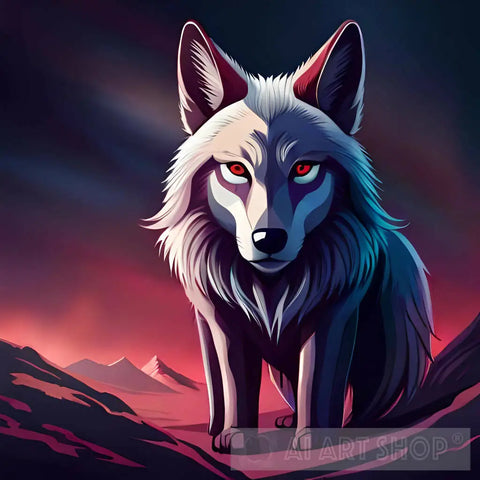 Grey Wolf Animal Ai Art