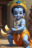 Joyful Play of Little Krishna