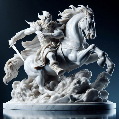 creamy marble sculpture