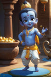 Joyful Play of Little Krishna