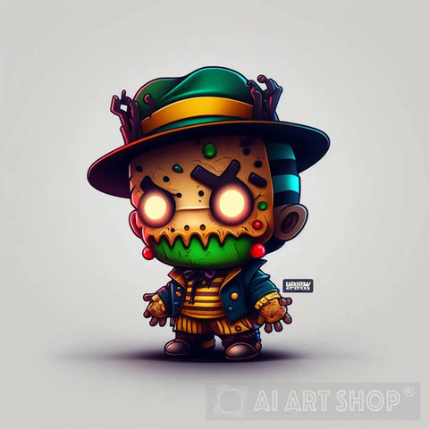 Halloween Chibi Leatherface Ai Artwork