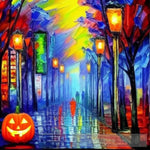 Halloween Street In Tokyo Ai Artwork