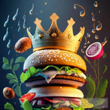 Hamburger Royal Portrait Ai Art