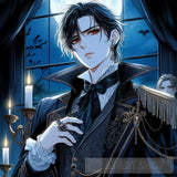 Handsome Vampire Prince Ai Artwork