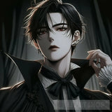 Handsome Vampire Prince Ai Artwork