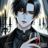 Handsome Vampire Prince Ai Artwork
