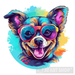 Happy Dog Animal Ai Art