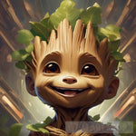 Happy Groot Ai Artwork