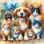 Happy Pets Animal Ai Art