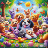 Happy Pets Animal Ai Art