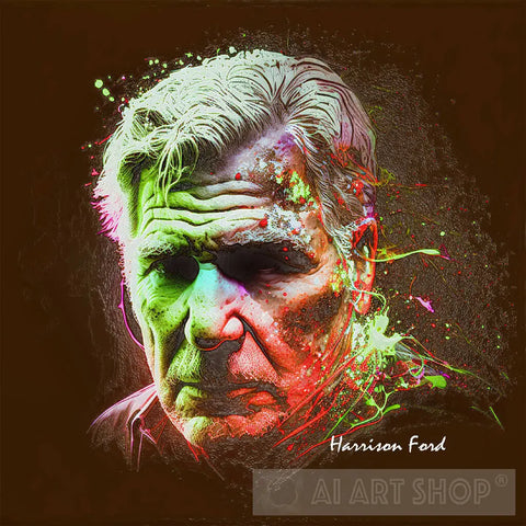 Harrison Ford Portrait 2 Ai Art