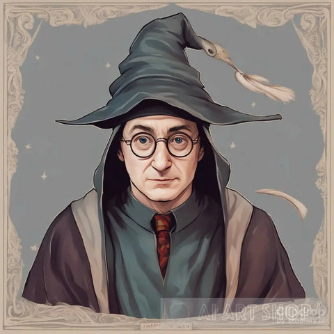 Harry Potter As Head Wizard Ai Artwork