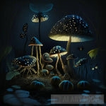 Haunted Mushroom Mystical Evening Surrealism Ai Art