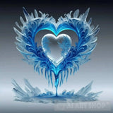 Heart In Ice Ai Artwork