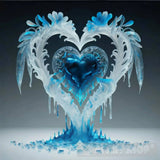 Heart In Ice Ai Artwork