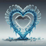 Heart In Ice Ai Artwork
