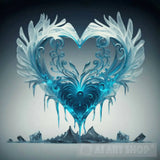 Heart In Ice Ai Artwork