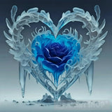 Heart In Ice Ai Artwork