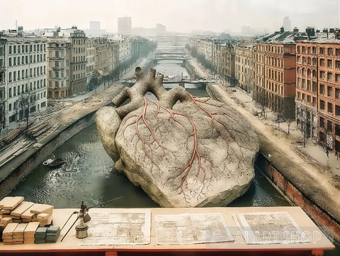 Heart In The City (I) Architecture Ai Art