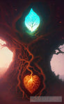 Heart Of The World Tree Surrealism Ai Art