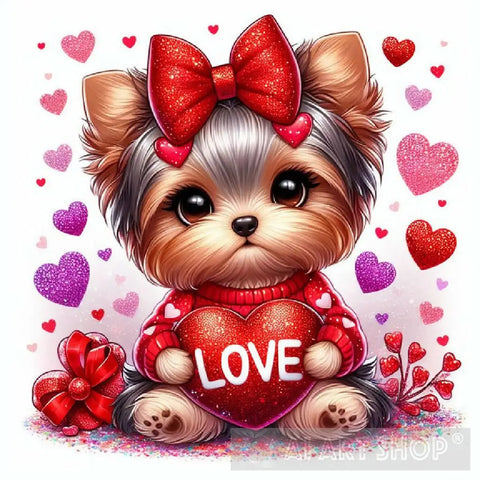 ’Heartfelt Affection: Valentine’s Day Delight’ Animal Ai Art