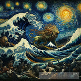 Hercules Vs Nemea. Ai Painting