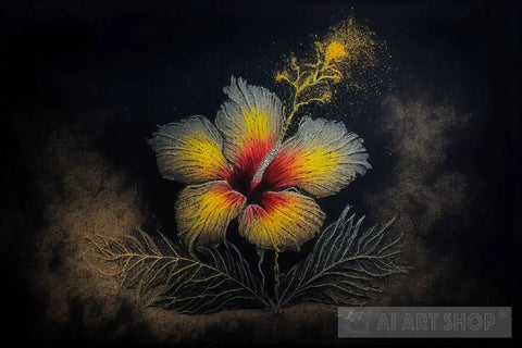 Hibiscus #2 Still Life Ai Art