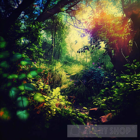 Hidden Forest #1 Nature Ai Art