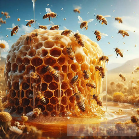 Honey Bees Animal Ai Art