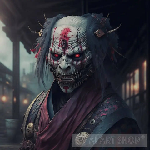 Horror Japan Portrait Ai Art