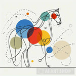 Horse Abstract Art Animal Ai