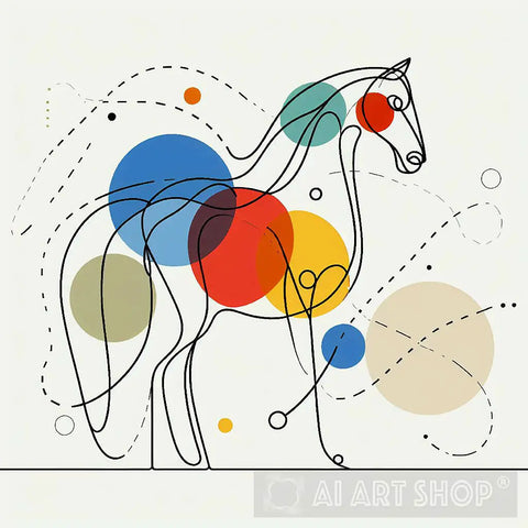 Horse Abstract Art Animal Ai