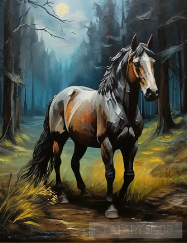 Horse Acrylic Painting Ai