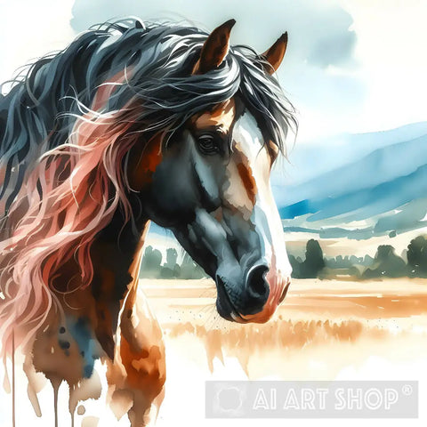 Horse Painting Animal Ai Art