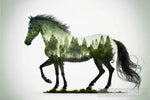 Horse Shaped Forrest Animal Ai Art