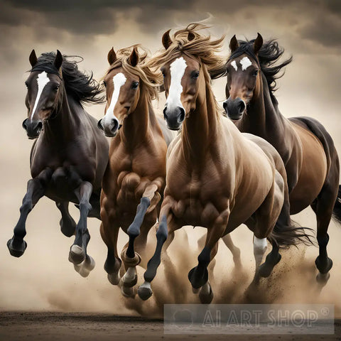 Horses Ai Artwork