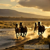 Horses And Zebras Ai Artwork