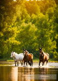 Horses And Zebras Ai Artwork