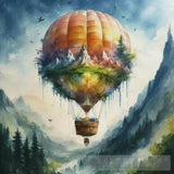 Hot Air Balloon Ai Artwork