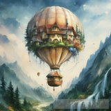 Hot Air Balloon Ai Artwork