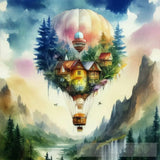 Hot Air Balloon Ai Artwork