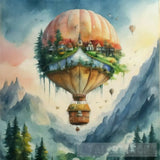 Hot Air Balloon Ai Artwork