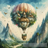 Hot Air Balloon Ai Artwork