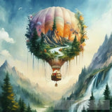 Hot Air Balloon Ai Artwork