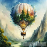 Hot Air Balloon Ai Artwork