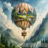 Hot Air Balloon Ai Artwork
